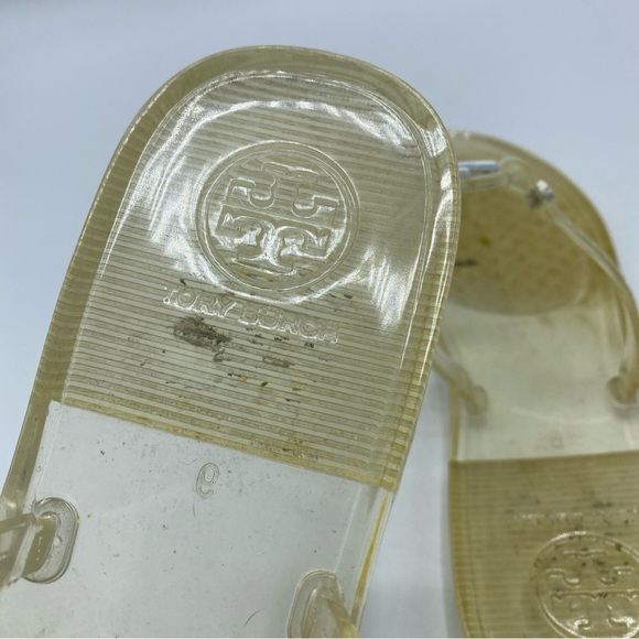 Tory Burch Mini Miller Clear Thong T-Strap Sandals Jelly Size 6 - Picture 7 of 8